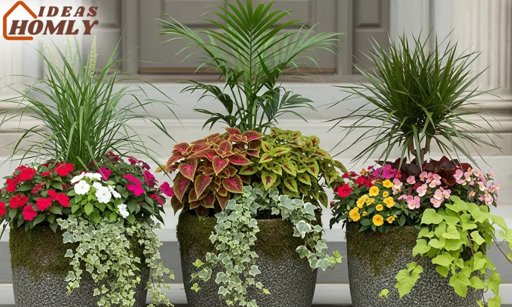 Thriller–Filler–Spiller Entry Planter Trio