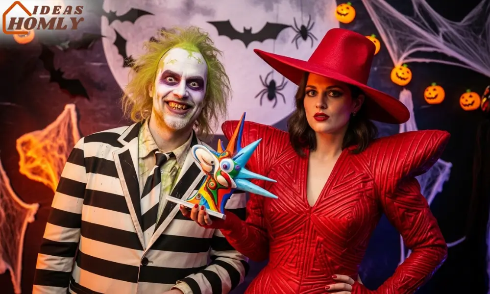 Beetlejuice & Delia Couple Costume 2025, Iconic Movie-Inspired Look