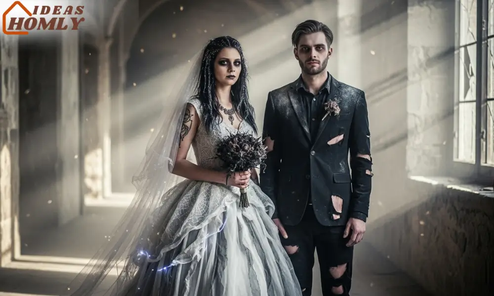 Castle Ghost Bride and Groom Halloween Costume 2025