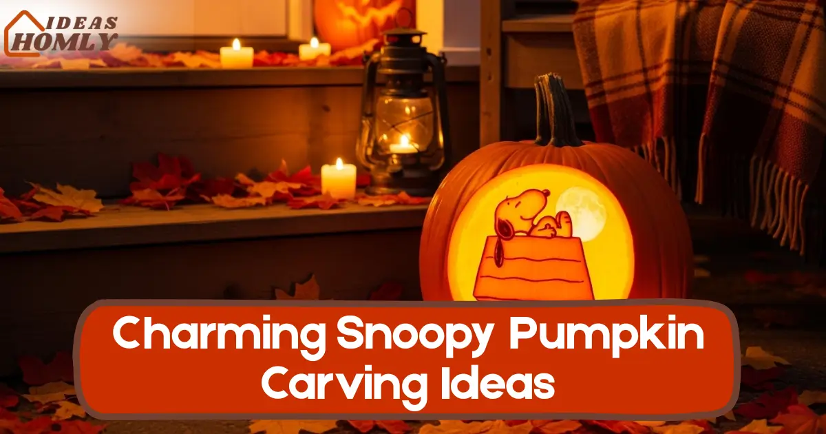 Charming Snoopy Pumpkin Carving Ideas