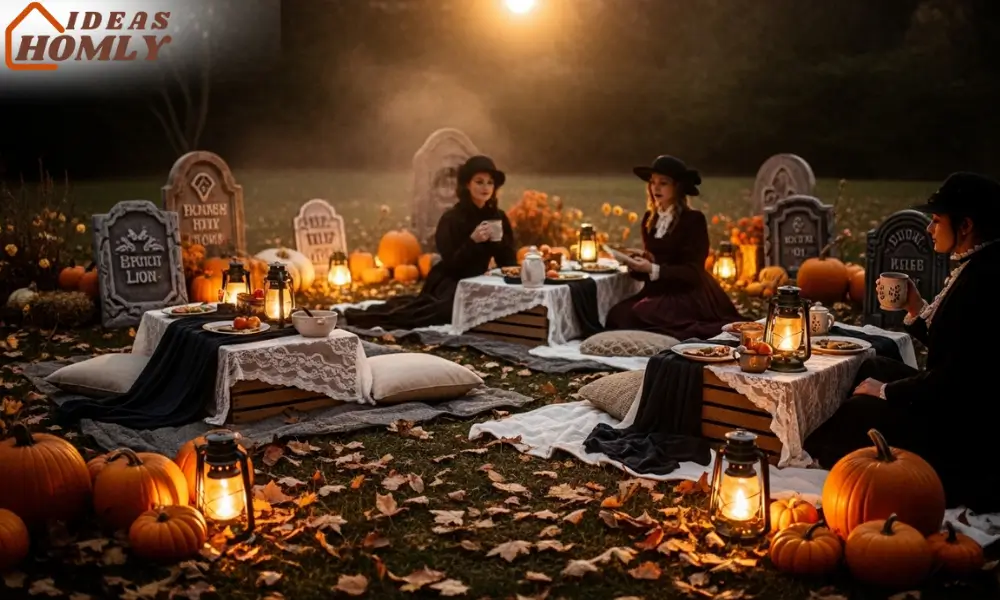 Cottage Graveyard Picnic Halloween 2025