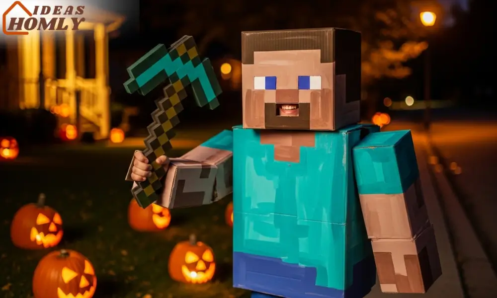 DIY Minecraft Steve Costume – Fun Solo Halloween Idea for Adults