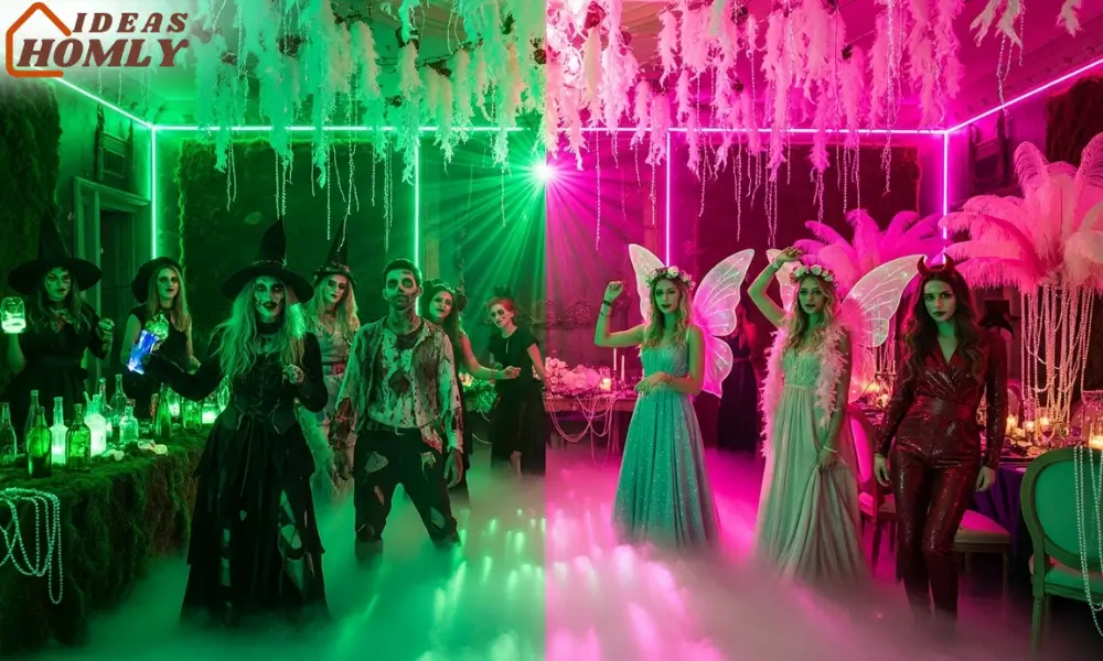 Green vs. Pink Ball Halloween Party Color Clash 2025