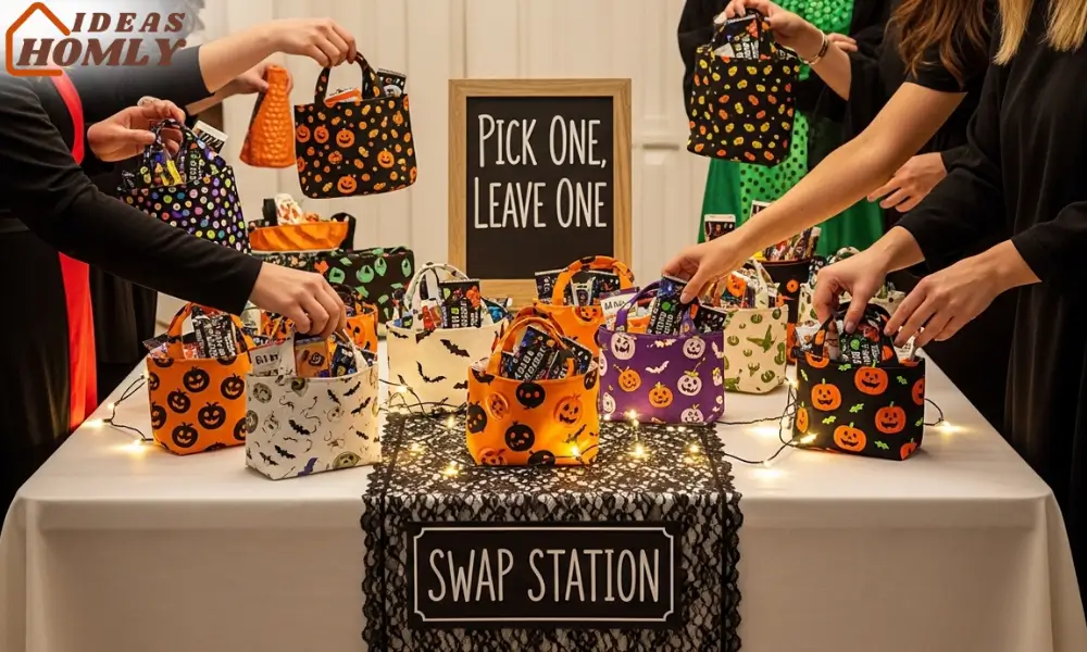 Halloween Tote Swap Bar with Candy Bags 2025
