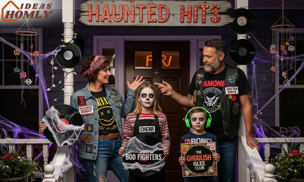 Haunted Record Store Halloween Costumes for Families 2025