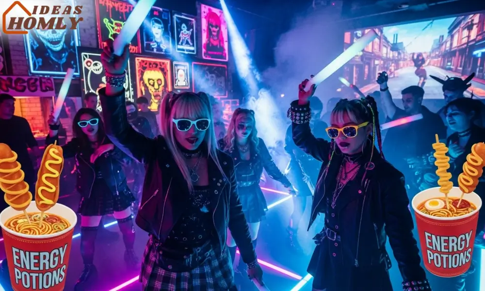 K-Pop Street Rave Halloween Party, Neon Seoul Vibes 2025
