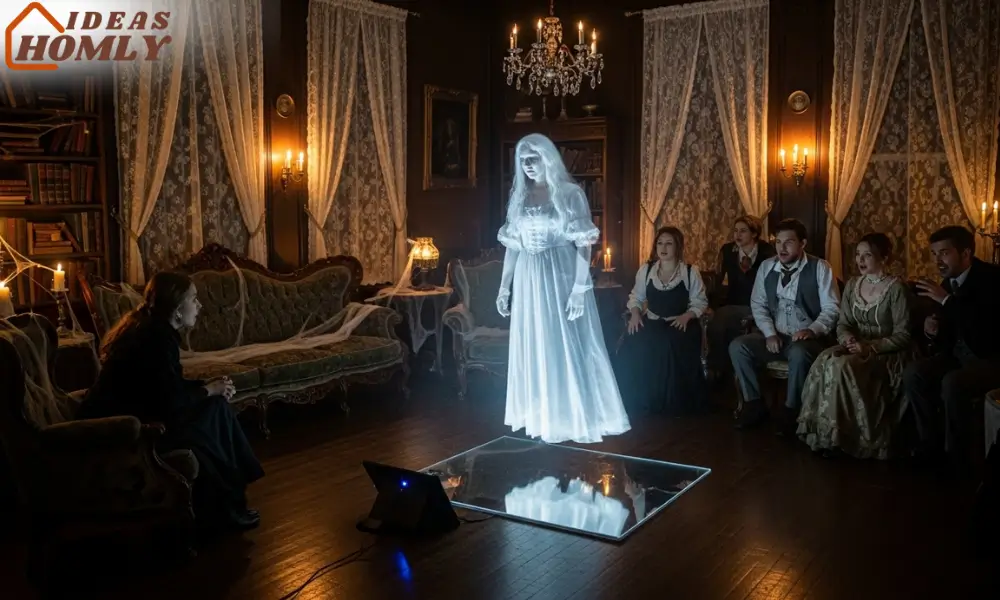 Pepper’s Ghost Illusion Halloween Parlor, Victorian Séance Vibes