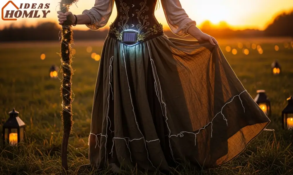 Solarpunk Witch Costume 2025, Eco-Friendly Halloween Fashion Idea