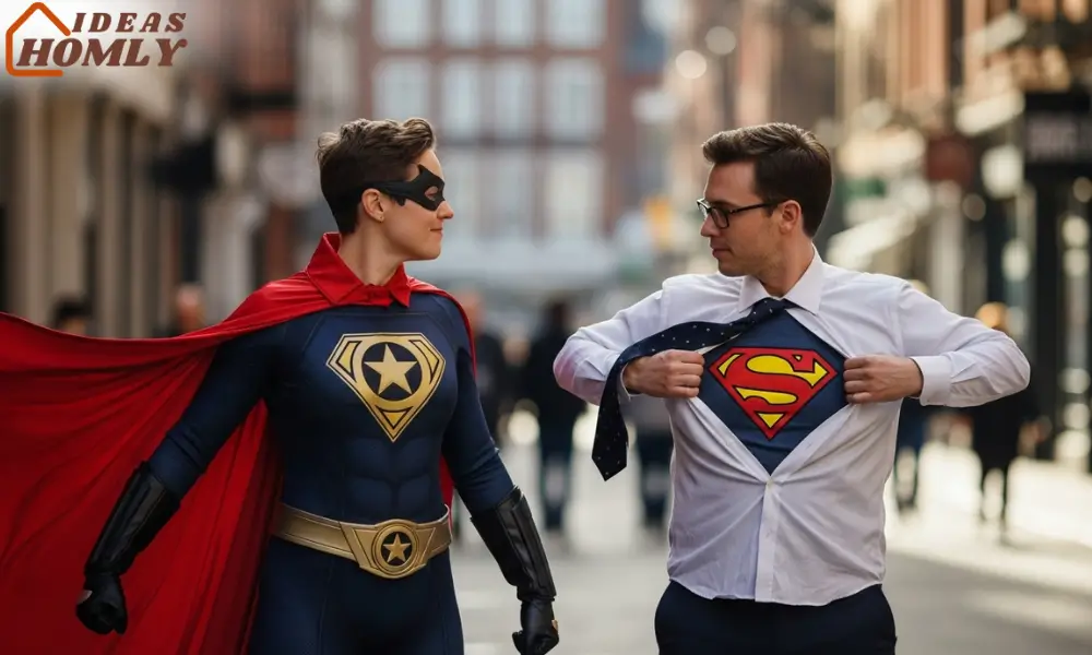 Superhero vs Alter-Ego Couple Costume 2025, Clever DIY Idea