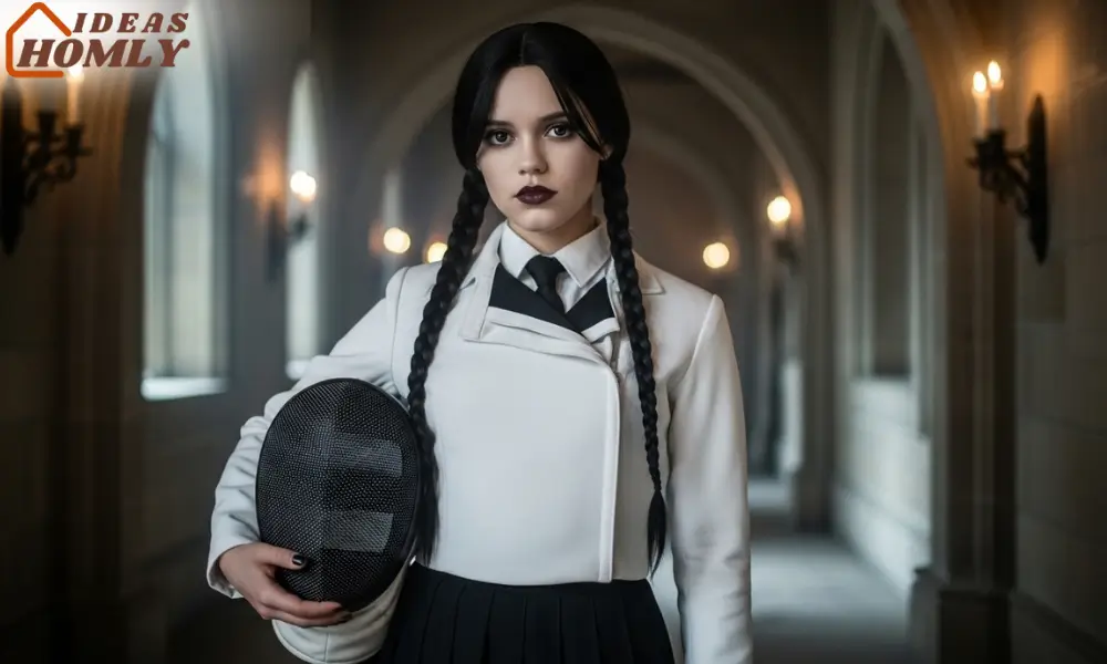 Wednesday Addams Fencing Costume – Mysterious Solo Halloween Look
