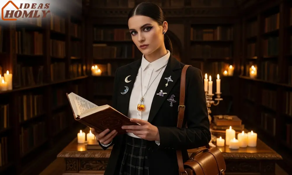 Wicked-Era Campus Witch Halloween Costume 2025