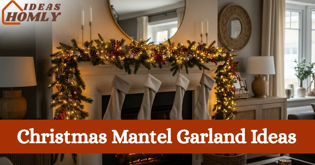 Christmas Mantel Garland Ideas