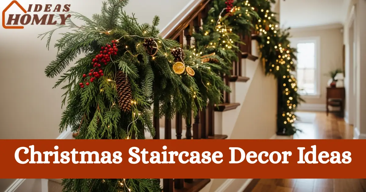 Christmas Staircase Decor Ideas