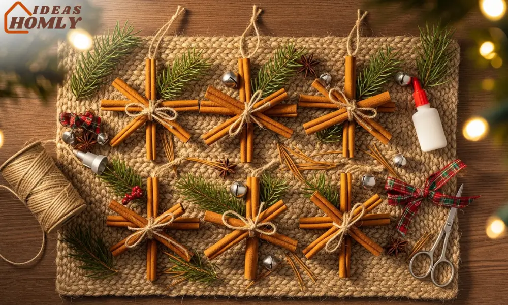 Cinnamon Stick Star Christmas Ornaments