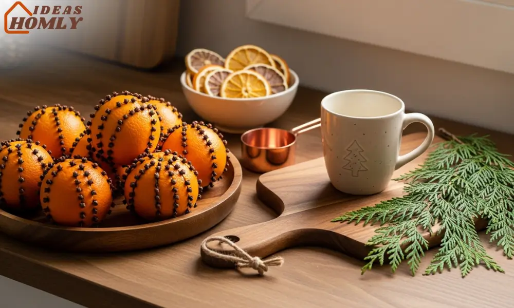 Citrus and Clove Kitchen Vignette