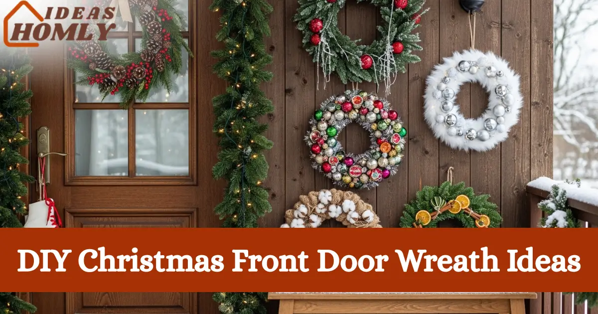 DIY Christmas Front Door Wreath Ideas