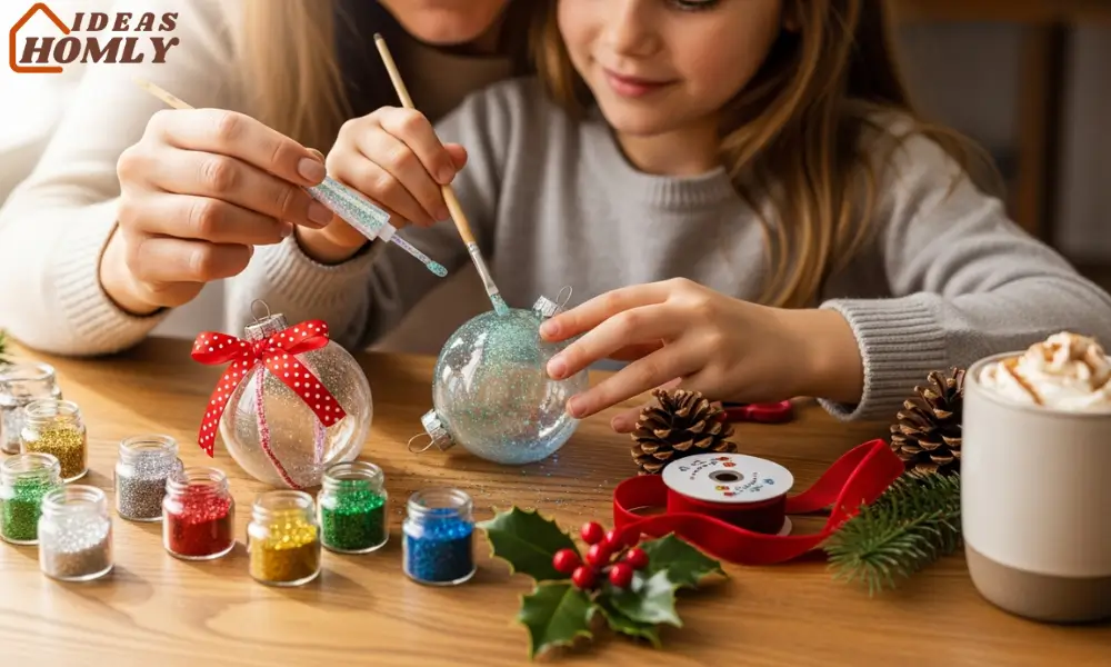 DIY Ornament Crafting Together