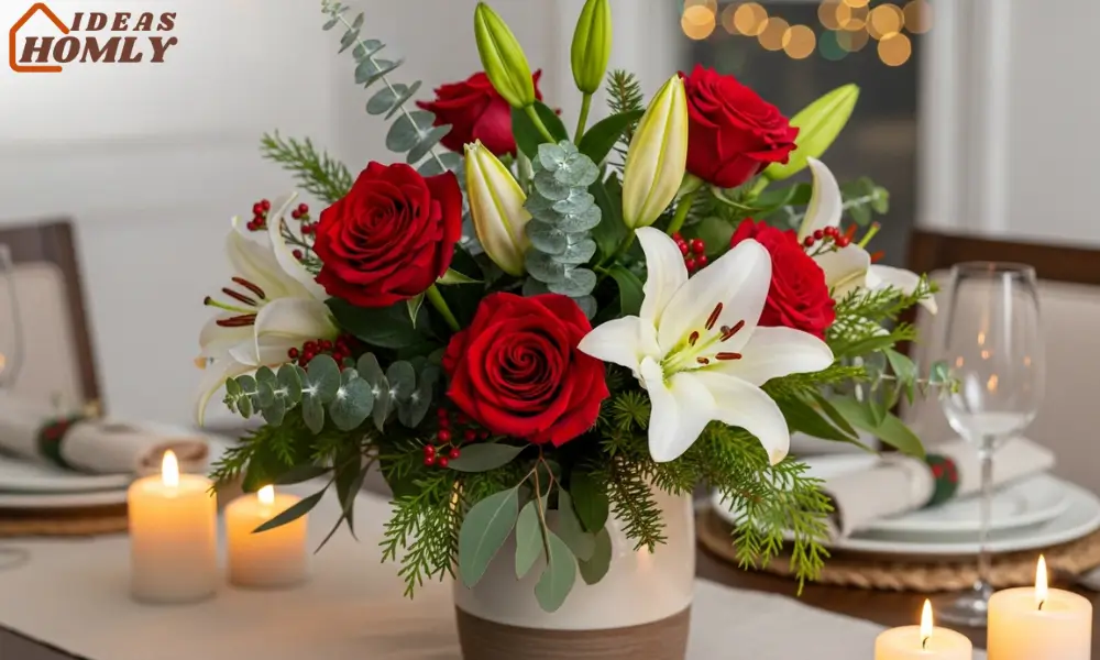 Fresh Floral Christmas Arrangement