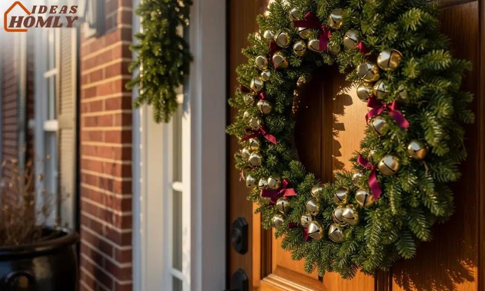 Front Door Wreath with Bells