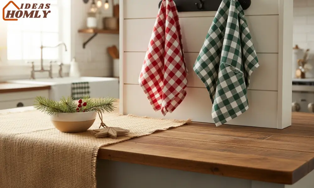 Gingham and Burlap Textiles
