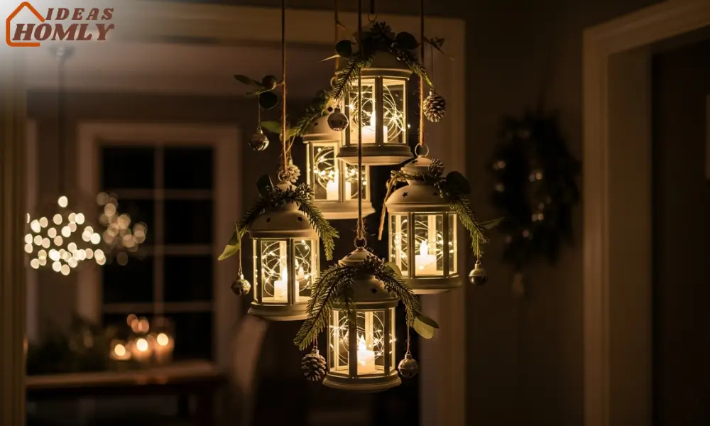 Hanging Lantern Cluster or Lantern Chandelier