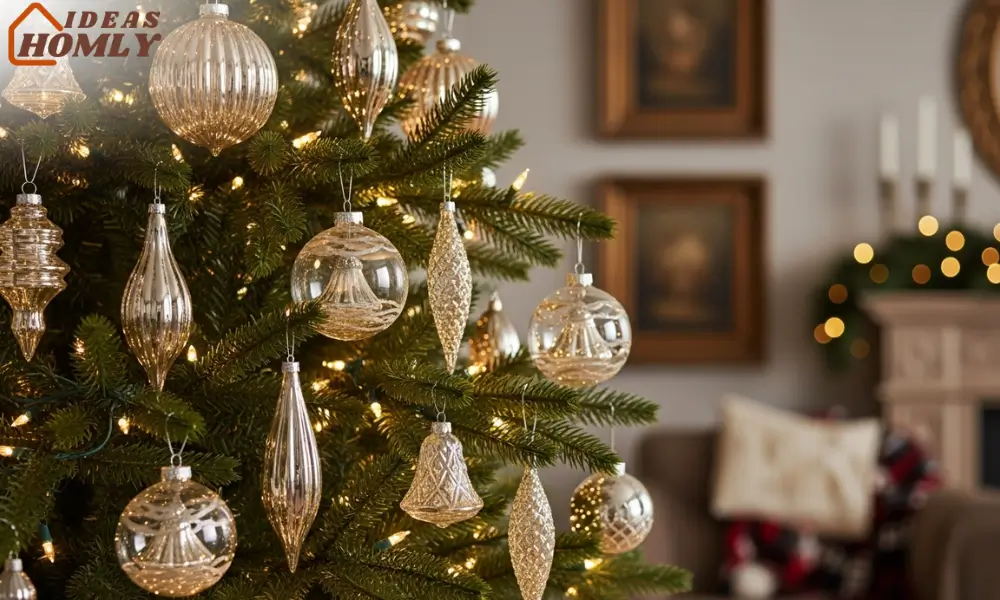 Heirloom Glass Baubles and Classic Ornament Christmas Tree Styling