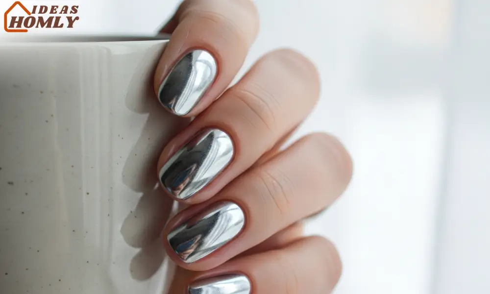 Icy Chrome Nails