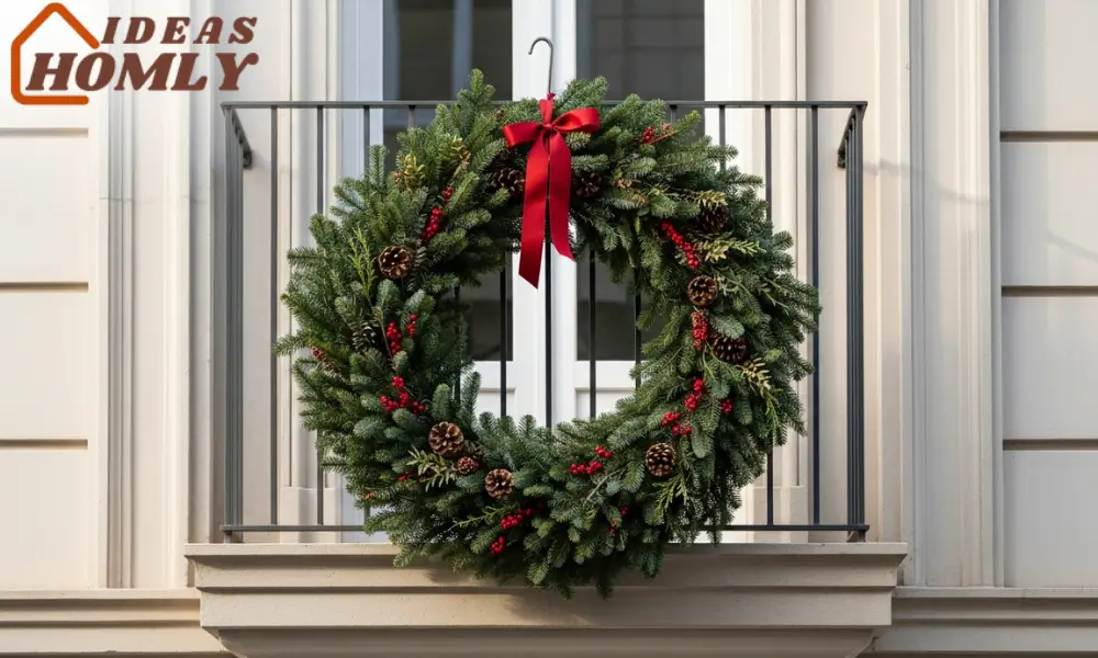 Juliet Balcony with a Statement Wreath