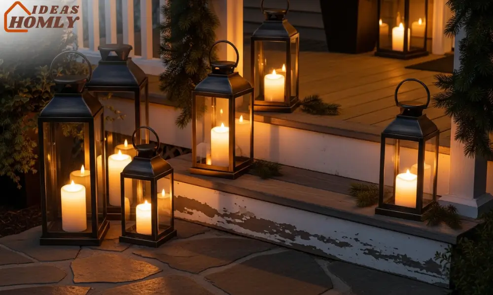 Lantern Clusters with Warm Lighting