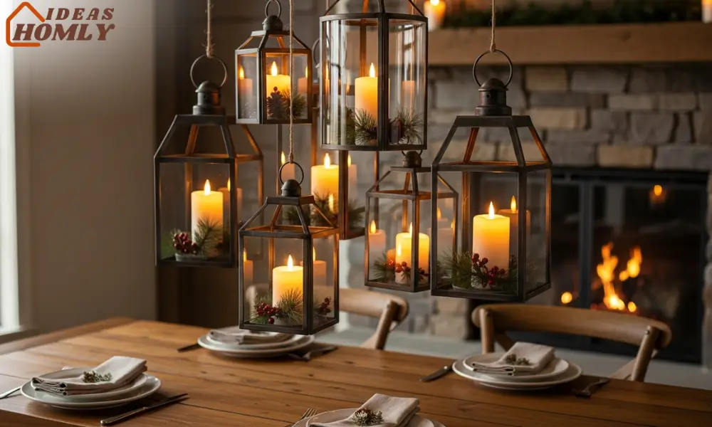 Lantern Style Chandelier or Hanging Lantern Cluster