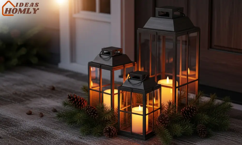 Lanterns With Warm LED Candles