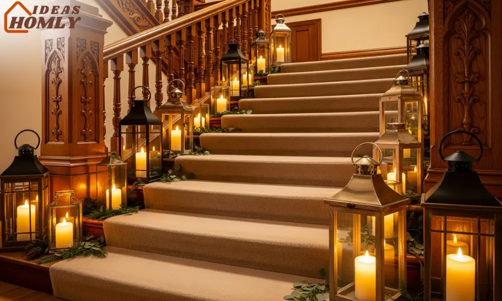 Lanterns on the Steps for a Glowing Staircase