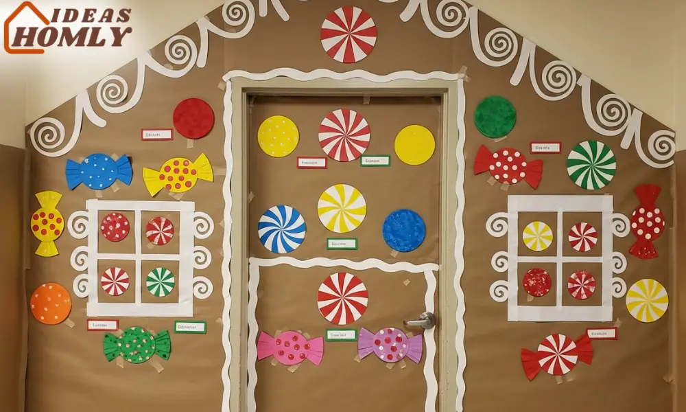 Life-Like Giant Gingerbread House Classroom Door Decoration