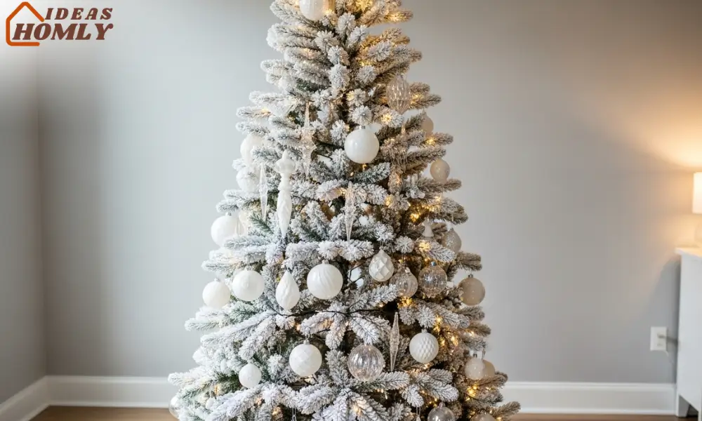Monochrome Neutral Snowfall Christmas Tree