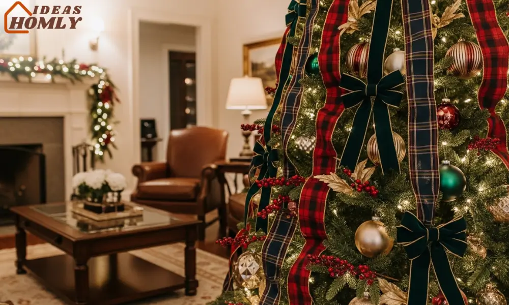 Old Money Plaid & Velvet Christmas Tree