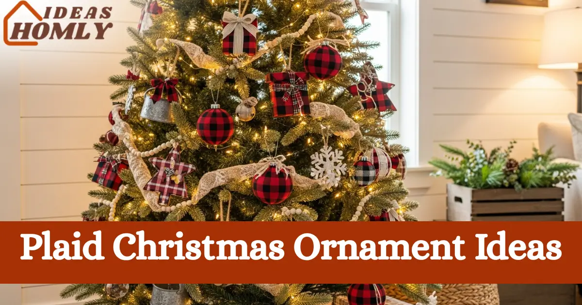 Plaid Christmas Ornament Ideas