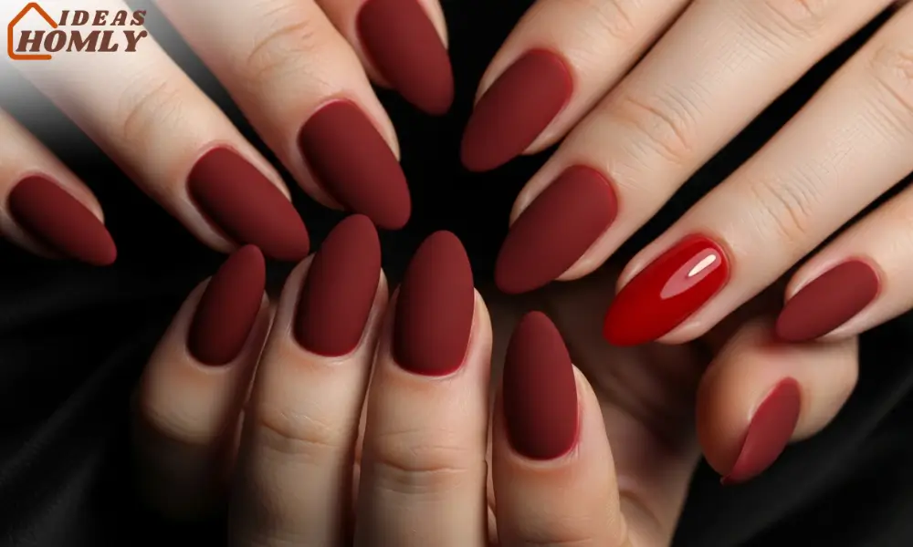 Red Velvet Matte Nails