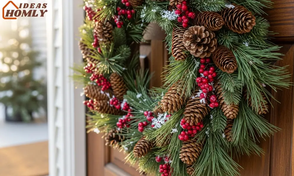 Rustic Pine, Pinecone and Berry Wreath