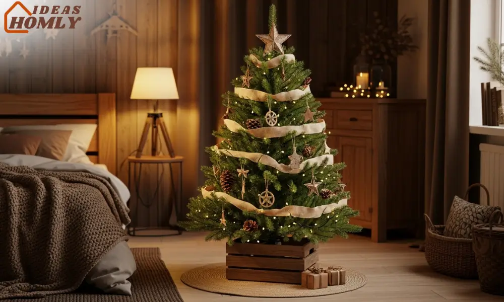 Rustic Wood and Burlap Tree