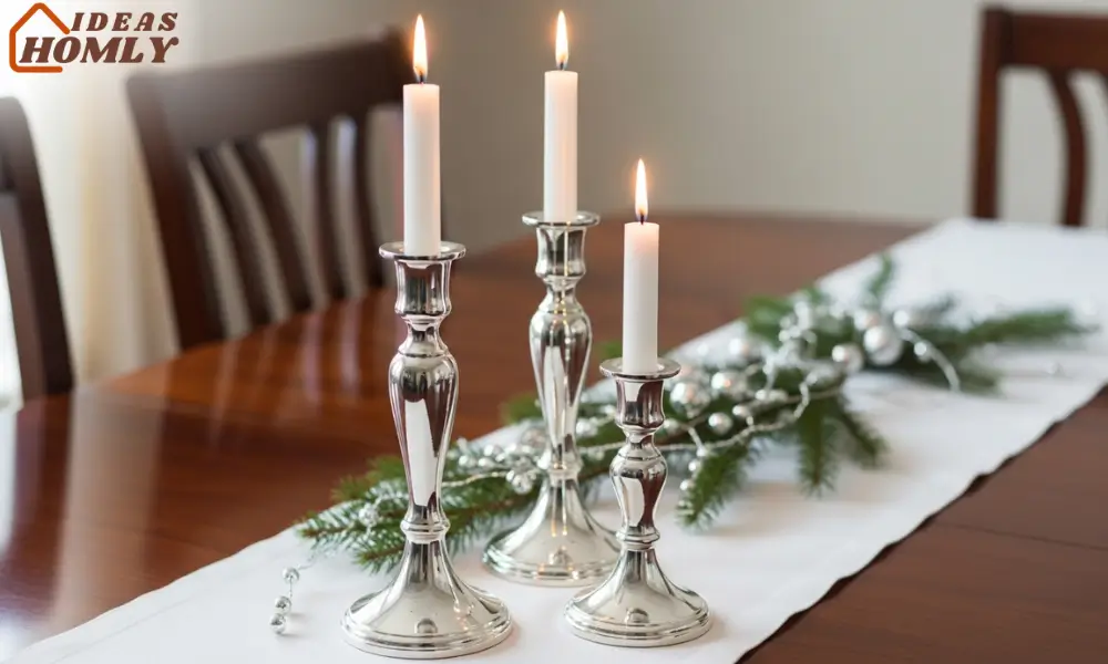 Silver Candlestick Trio
