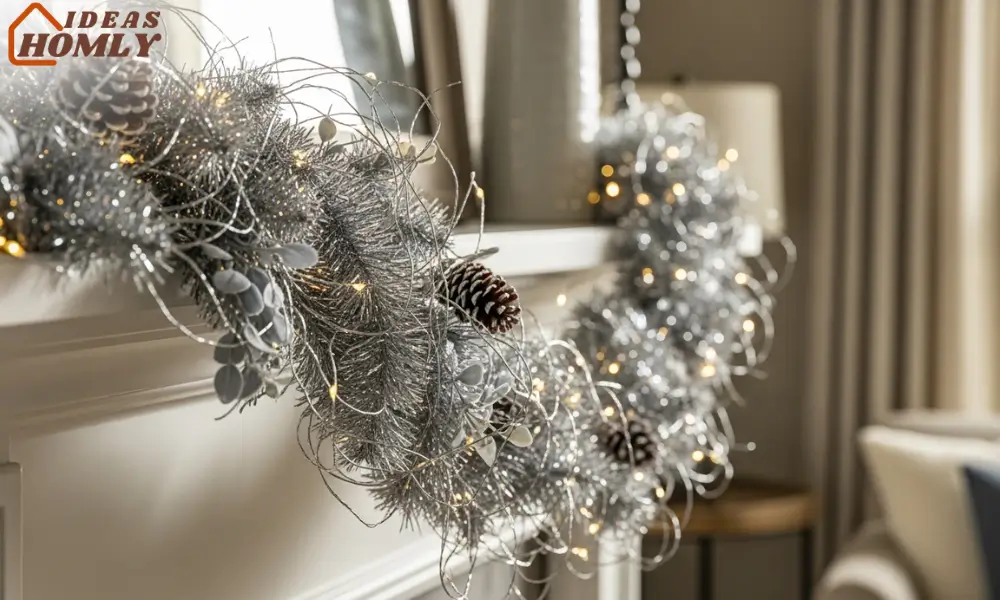 Silver Garland + White Lights