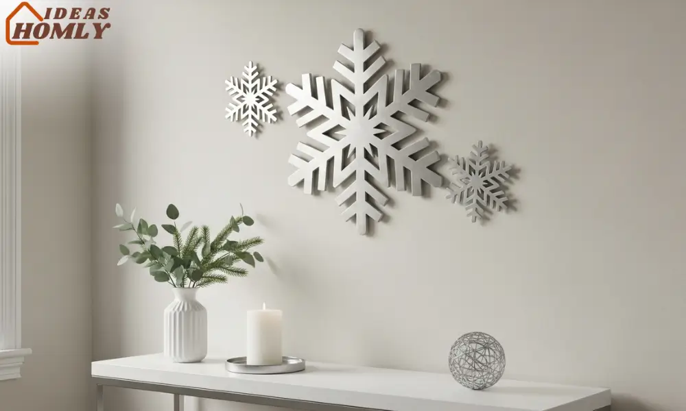 Snowflake Silver Wall Art