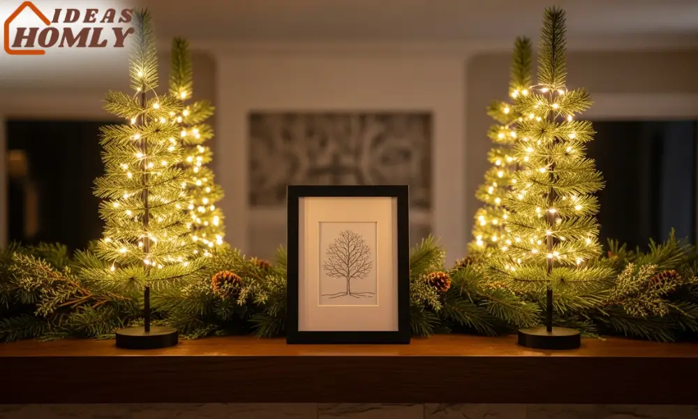 Symmetrical Mini Trees on the Mantel