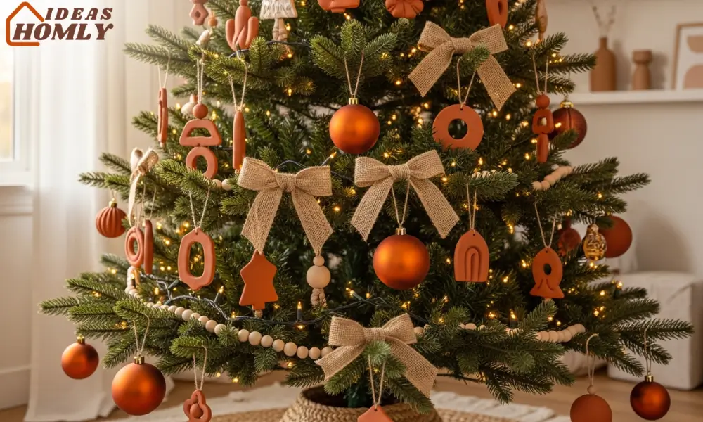 Terracotta and Burnt Orange Christmas Tree