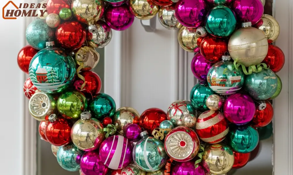 Vintage Ornament Wreath from Old Baubles