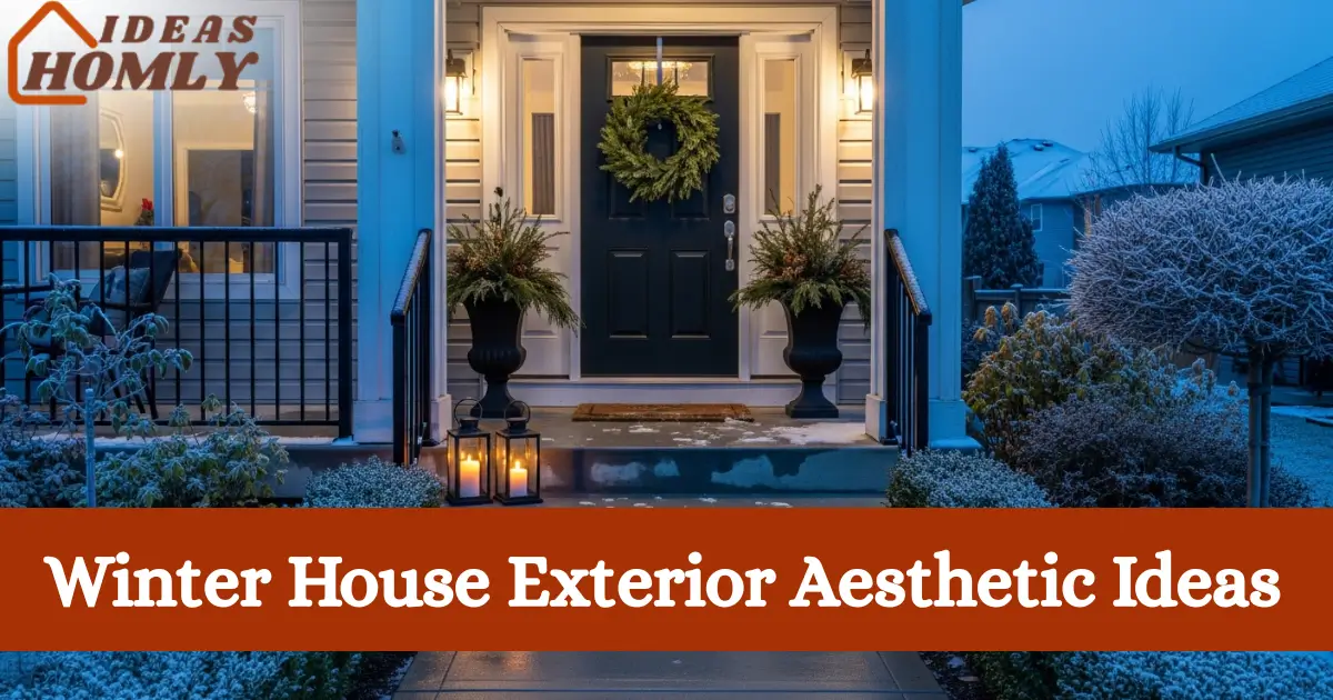 Winter House Exterior Aesthetic Ideas
