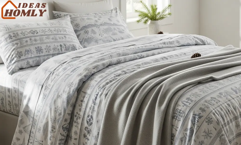 Winter-Themed Flannel Sheets