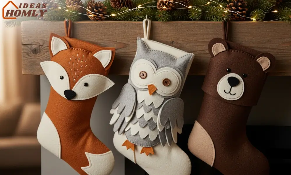 Woodland Animal Felt Stockings
