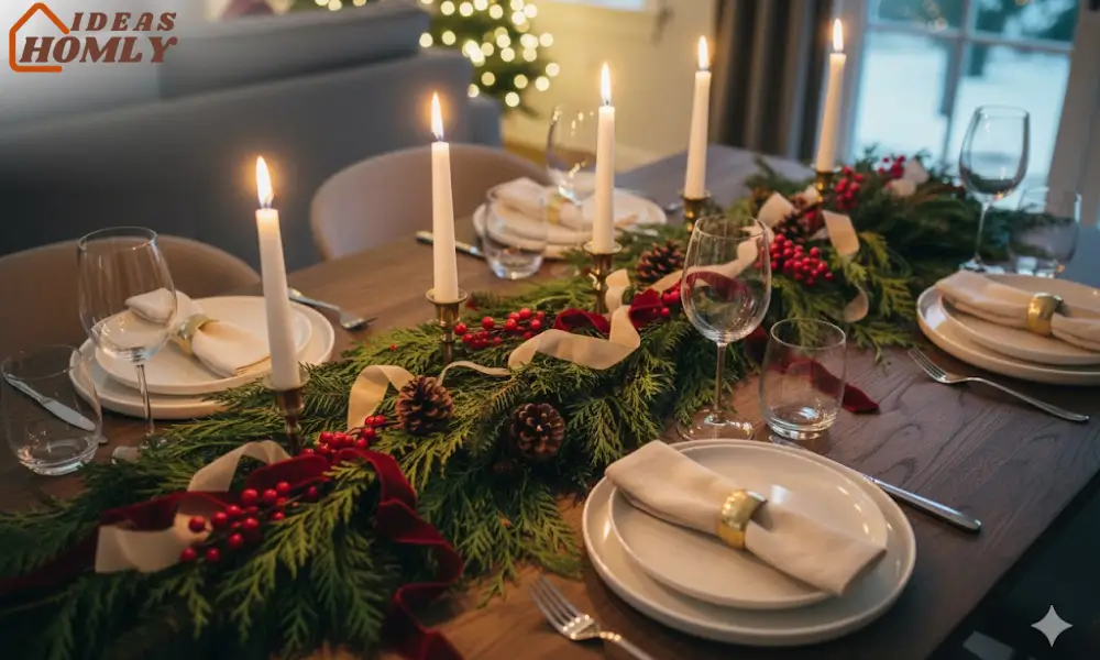 ASYMMETRICAL EVERGREEN RUNNER