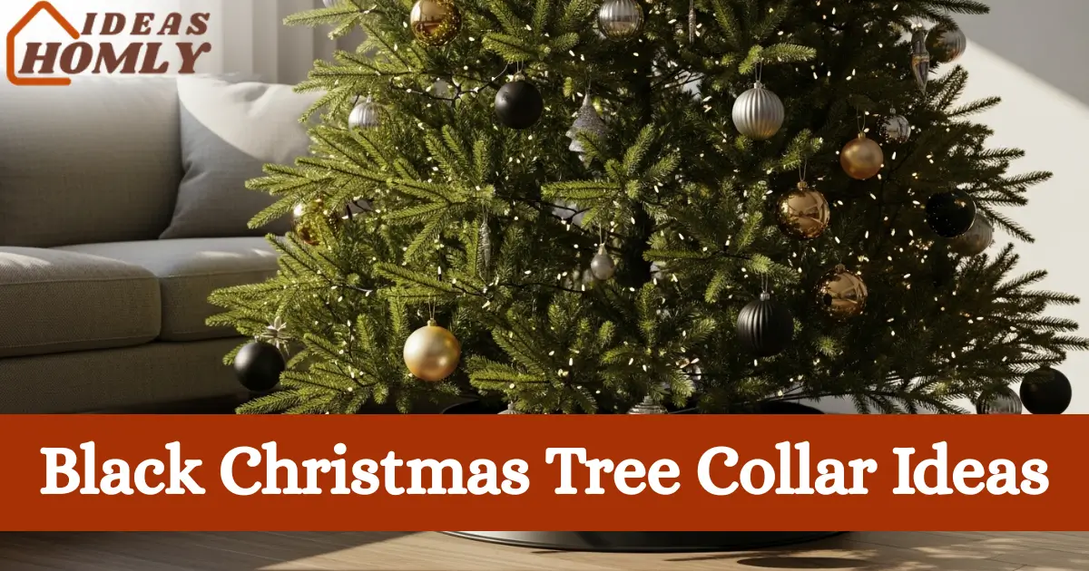 Black Christmas Tree Collar Ideas